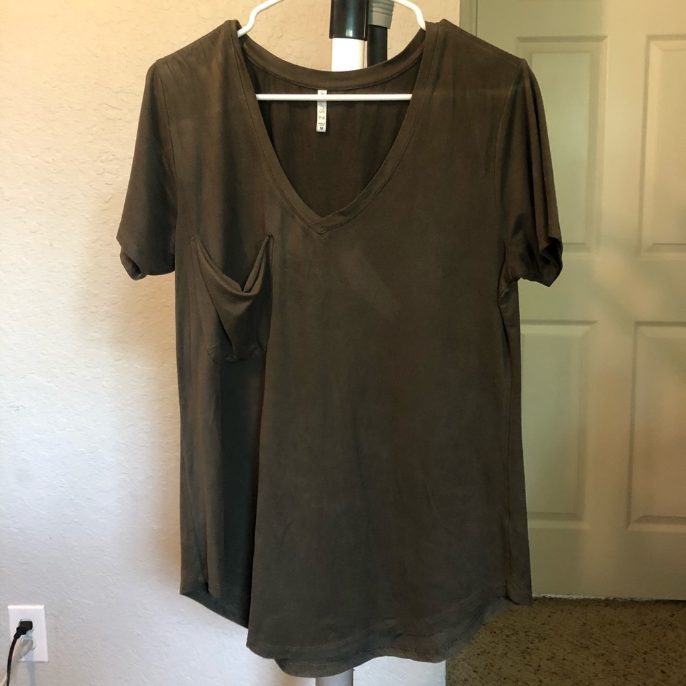 Z Supply Faux Suede Top